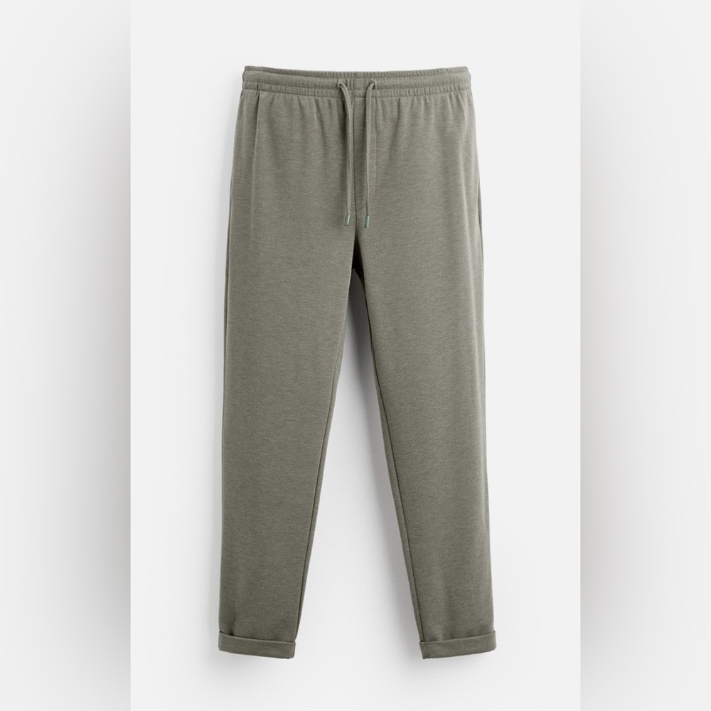 Zara Men's Olive Green Jogger Pants size‎ small